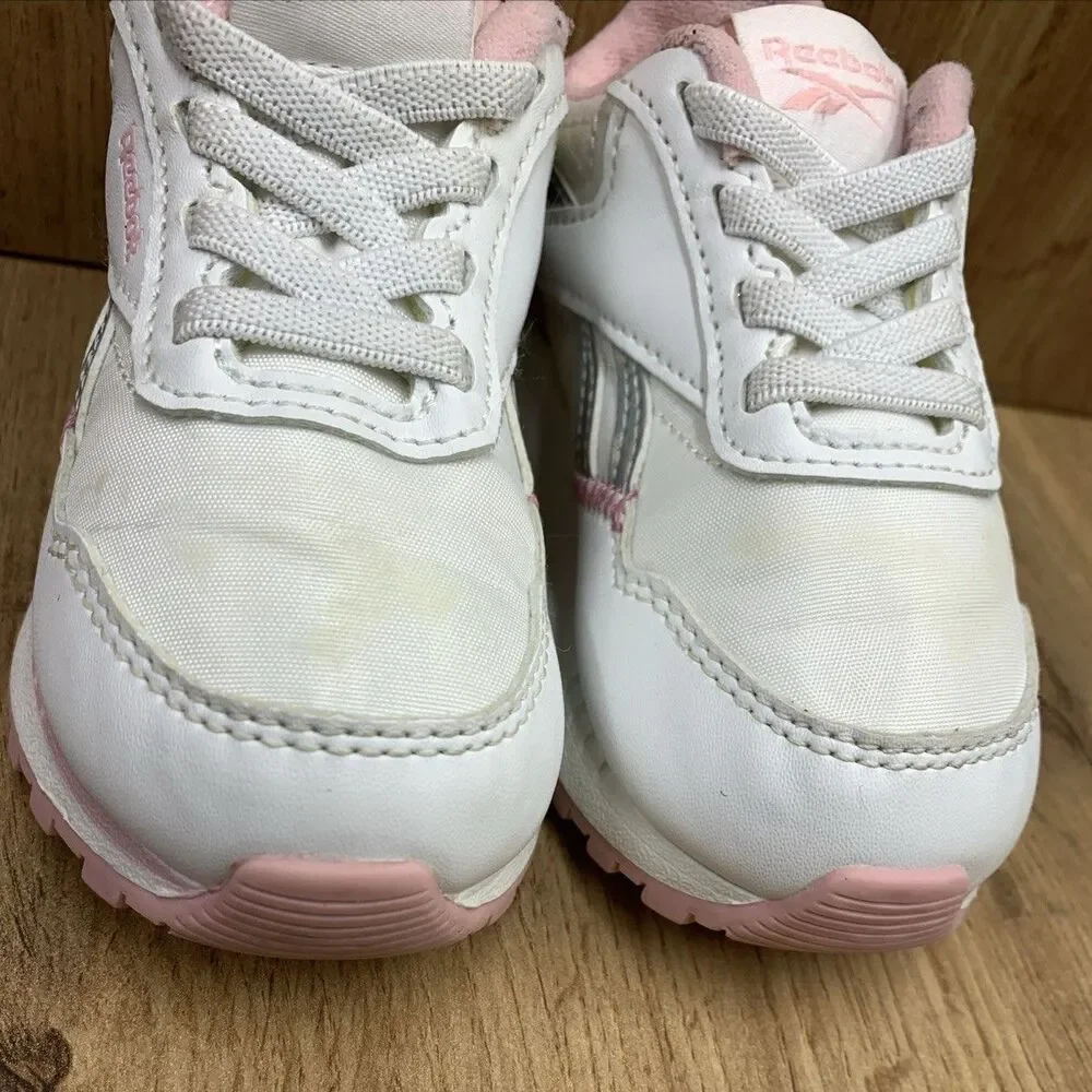 Sneaker Lot Sz 6C Nike Jordan 1 Washed Pink FN7537-161 + Waffle Trainer + Reebok